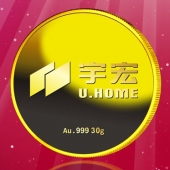 2016年8月　深圳定制　深圳宇宏集團定做金幣、純金紀念幣